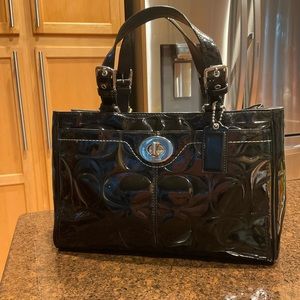 Coach Patent Leather Black Satchel